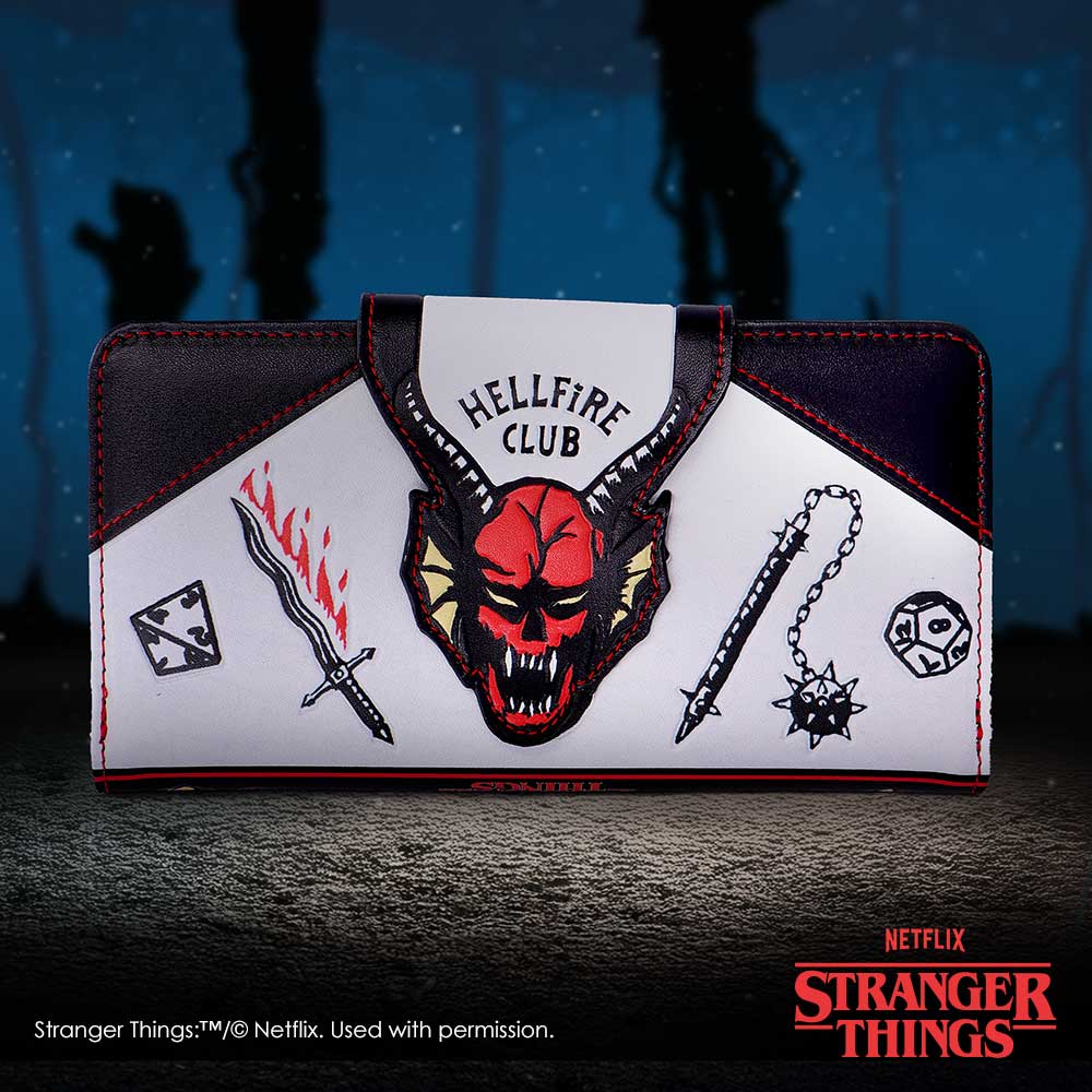 Stranger Things Hellfire Club Embossed Purse 18.5cm