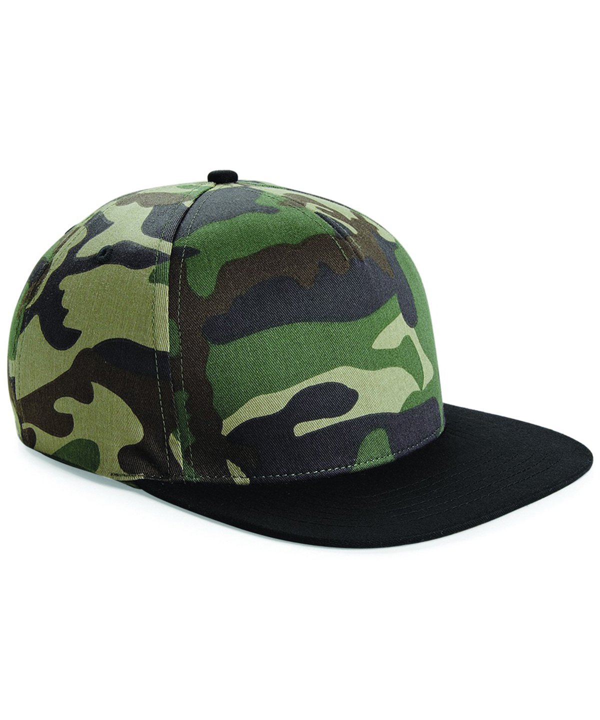 Beechfield Camo snapback Cap 2 Colours to Choose Summer Casual BC691 (R)