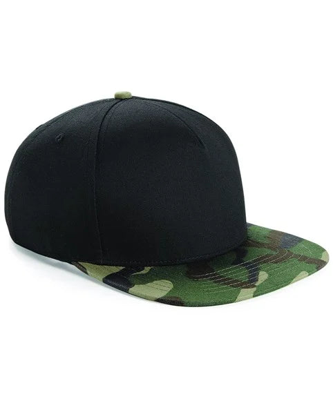 Beechfield Camo snapback Cap 2 Colours to Choose Summer Casual BC691 (R)