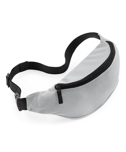 Bagbase Belt Bag / Bum Bag in Grey Adjustable Webbing Belt BG042 Choose QTY (R)
