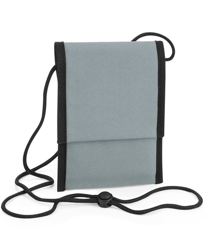Small Cross Body Travel Pouch Passport Money Phone Pocket Neck Strap BG283 (R)