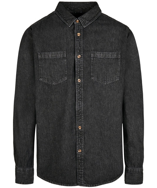 Tangerine Dream UK Button up Denim Shirt Black S - 5XL TDBY152