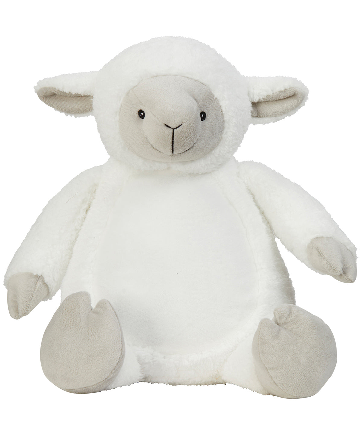 Mumbles Zippie Lamb White Soft Plush Contrast Face, Hands and Feet 45cm MM576