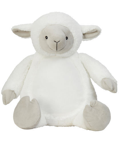 Mumbles Zippie Lamb White Soft Plush Contrast Face, Hands and Feet 45cm MM576