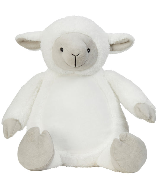 Mumbles Zippie Lamb White Soft Plush Contrast Face, Hands and Feet 45cm MM576