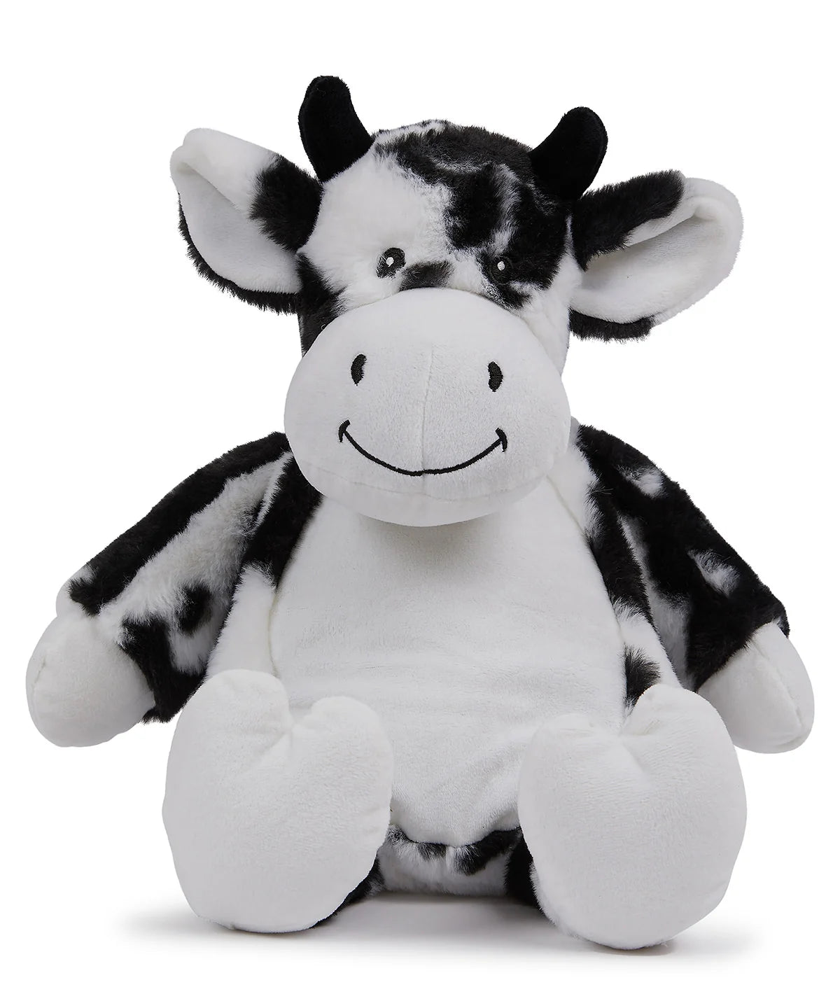 Mumbles Very Cute Zippie Black & White Plush Cow 40cm MM578