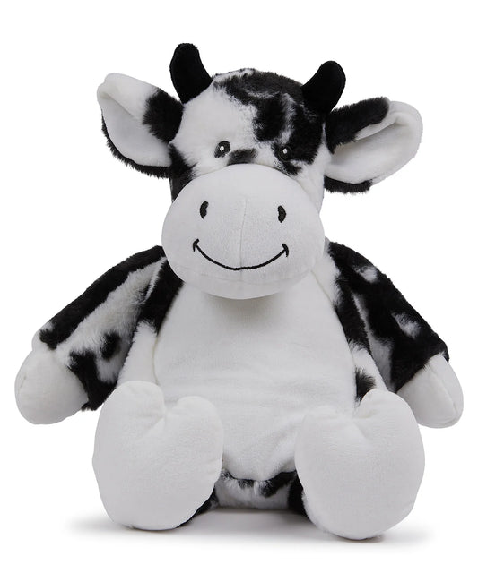 Mumbles Very Cute Zippie Black & White Plush Cow 40cm MM578