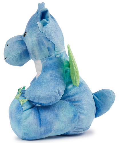 Mumbles Zippie Blue Dragon Soft Plush Blue Scaled Fur with Green Wings 39cm MM579