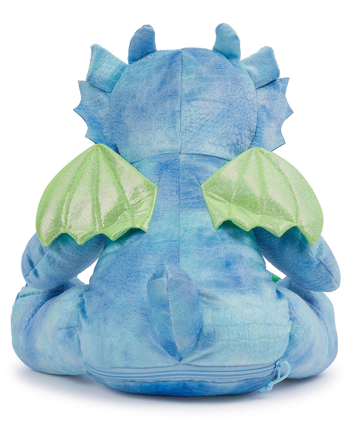 Mumbles Zippie Blue Dragon Soft Plush Blue Scaled Fur with Green Wings 39cm MM579