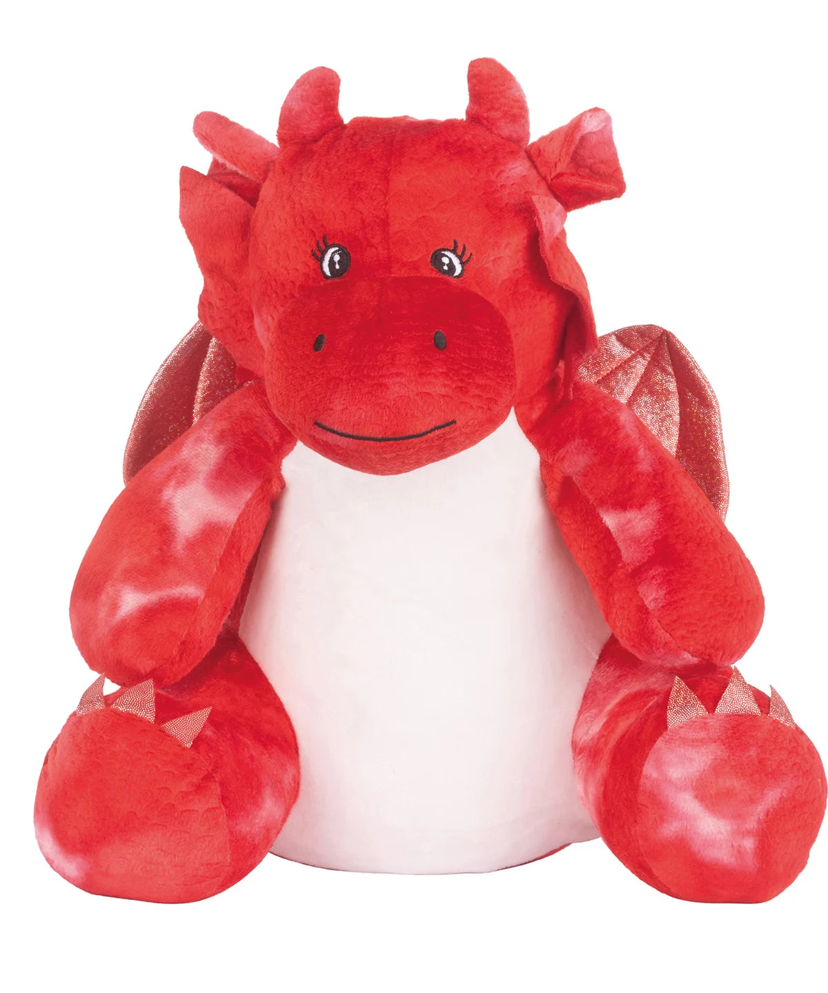Mumbles Soft Toy Cute Zippie Red Dragon Plush Red 39cm MM585