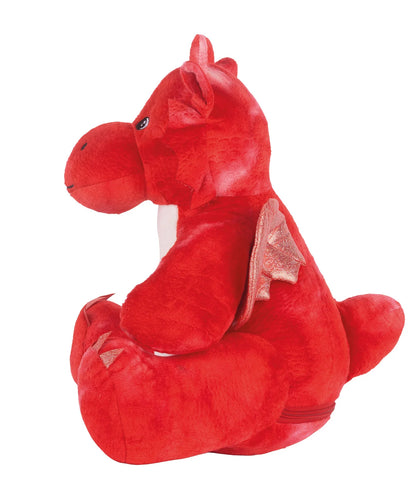 Mumbles Soft Toy Cute Zippie Red Dragon Plush Red 39cm MM585