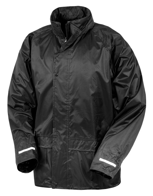 Result Core Unisex Rain Jacket With 2 Side Pockets Black or Navy S - 3XL R227X (B)