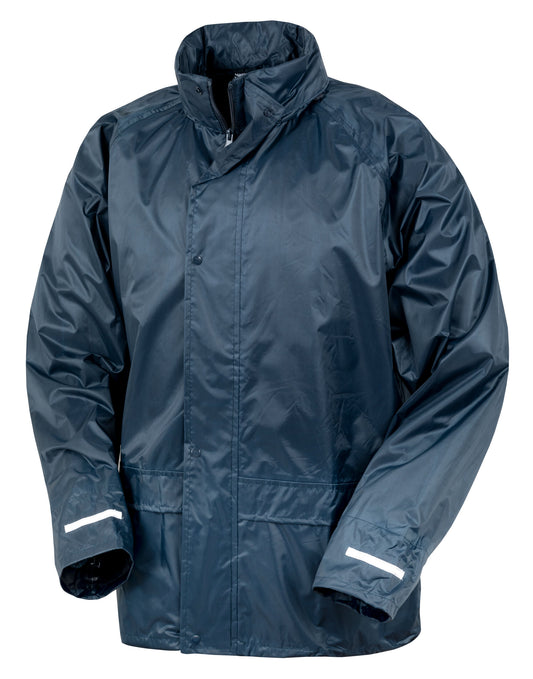 Result Core Unisex Rain Jacket With 2 Side Pockets Black or Navy S - 3XL R227X (B)