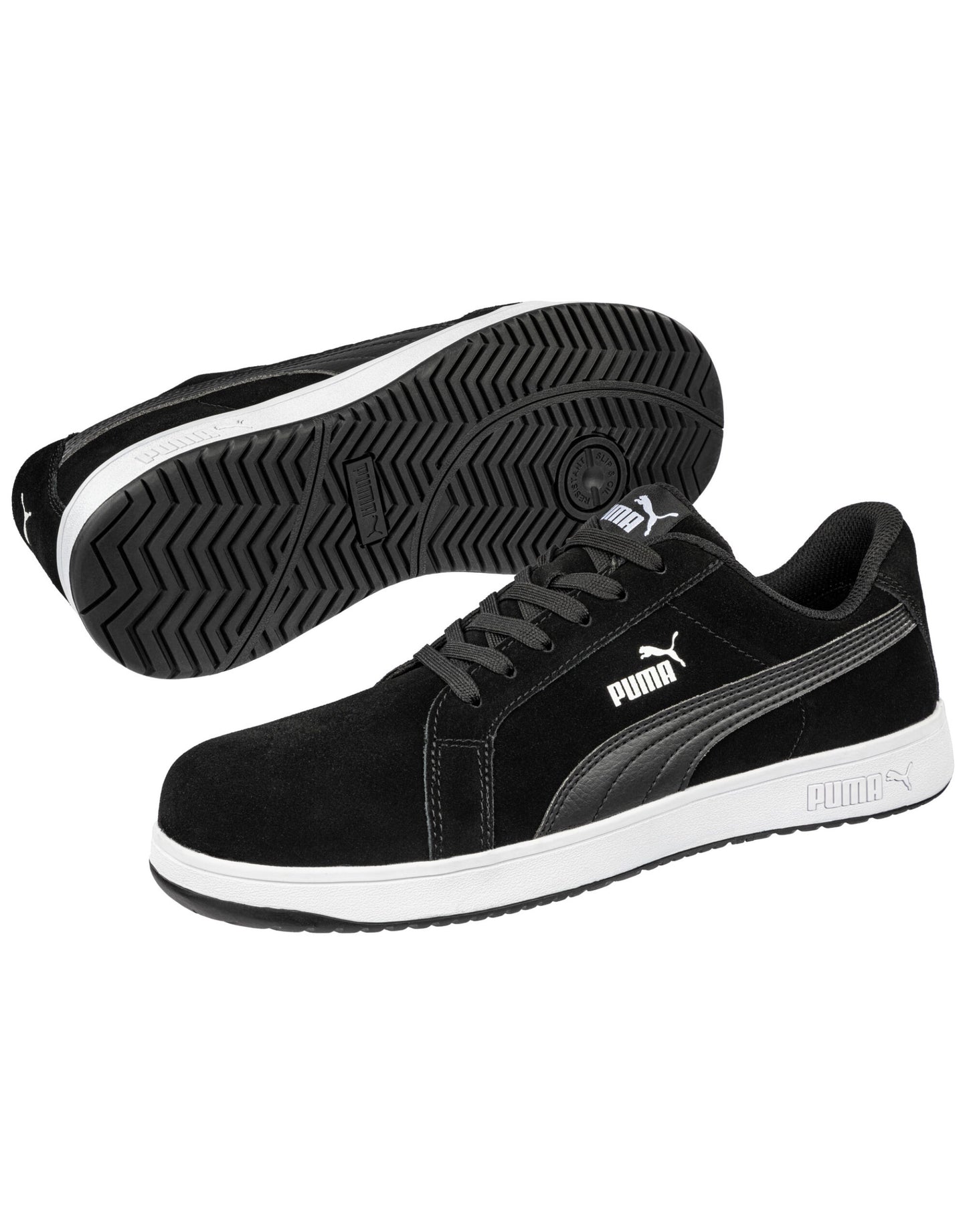Iconic Suede Safety Trainer With Fibreglass Toe Cap Low S1PL ESD 3 Colours Sizes 6 - 12.5