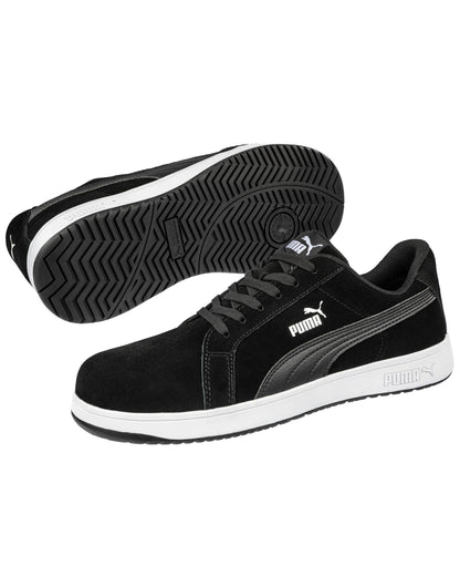 Iconic Suede Safety Trainer With Fibreglass Toe Cap Low S1PL ESD 3 Colours Sizes 6 - 12.5