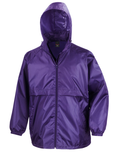 Result Core Lightweight Adult Windcheater With Concealed Hood 7 Colours S - 2XL