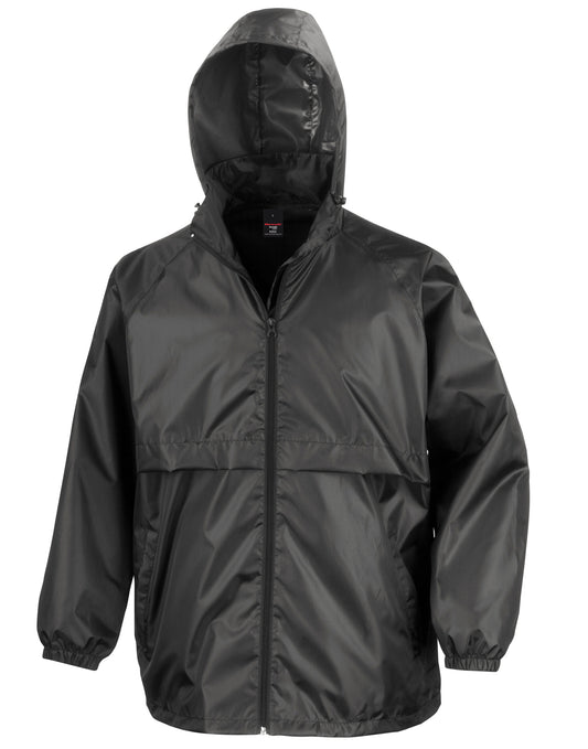 Result Core Unisex Lightweight Zip Thru Jacket With Concealed Hood 3 Colours S - 2XL