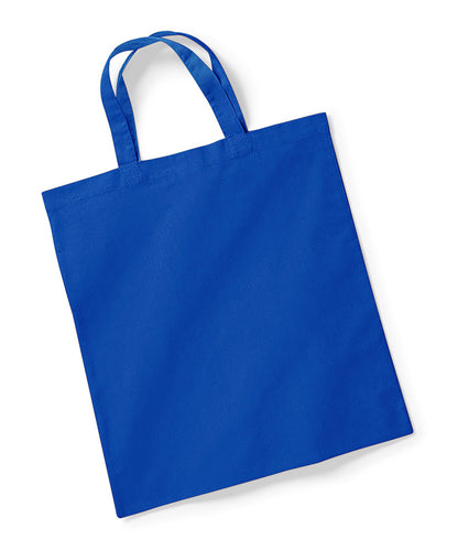 Westford Mill Bag for life - Short Handles 40cm 100% Cotton 6 Colours W101S