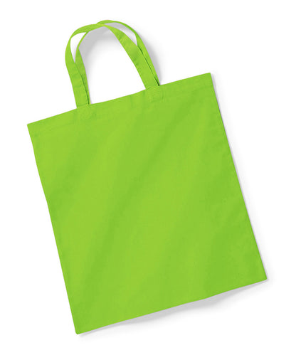 Westford Mill Bag for life - Short Handles 40cm 100% Cotton 6 Colours W101S